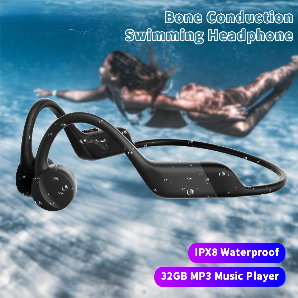 XiaoMi Bone Conduction Swimming Headphones 32GB IPX8 Waterproof Bluetooth Wireless Earphones MP3 Music Player Sports Headset
XiaoMi Bone Conduction Swimming Headphones 32GB IPX8 Waterproof Bluetooth Wireless Earphones MP3 Music Player Sports Headset