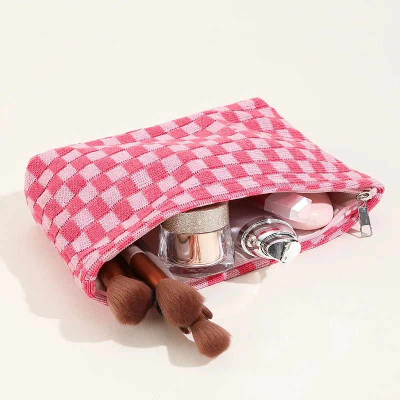 Knit Colorful Checkerboard Storage Bag Clutch Makeup Pouch Cosmetic Bag Bathroom Travel Large Capacity Toiletries Organizer
Knit Colorful Checkerboard Storage Bag Clutch Makeup Pouch Cosmetic Bag Bathroom Travel Large Capacity Toiletries Organizer
