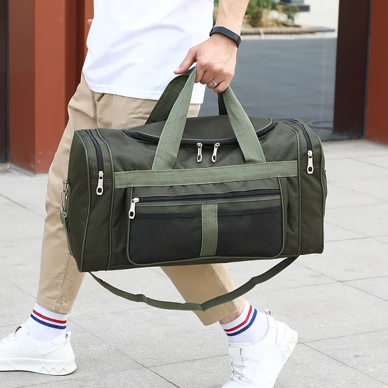 

Women Men Nylon Travel Duffel Bag Tactical Carry On Sport Fitness Bag Men Tote Large Capacity Weekend Bag Holdall Overnight Bag