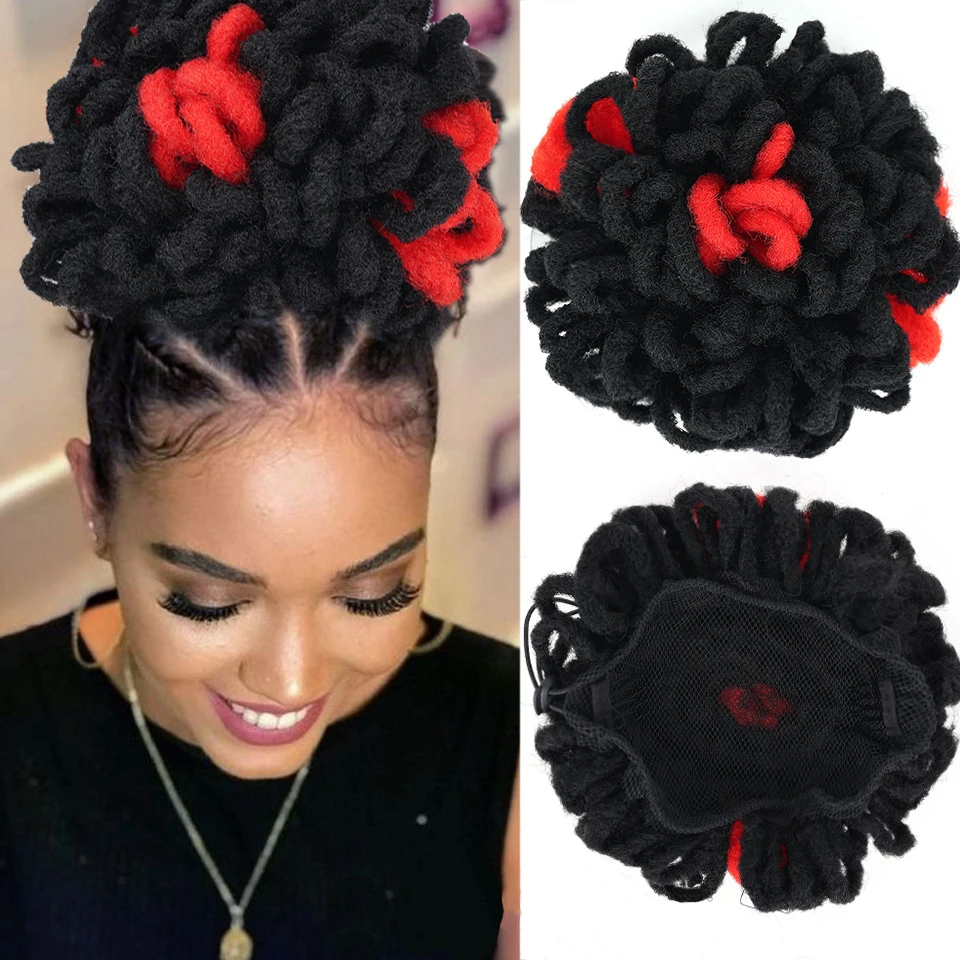 DIANQI Synthetic Afro Puff Hair Bun Chignon Dreadlocks Hair Bag with Elastic Drawstring Wigs for African Women Crochet Hair 2022
DIANQI Synthetic Afro Puff Hair Bun Chignon Dreadlocks Hair Bag with Elastic Drawstring Wigs for African Women Crochet Hair 2022