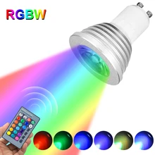 

E14/E27/GU10 RGB Decoration LED Bulb AC 3W 5W 7W 10W 110V 220V LED Lamp With 24keys Remoter Dimmer Colorful Night Lighting