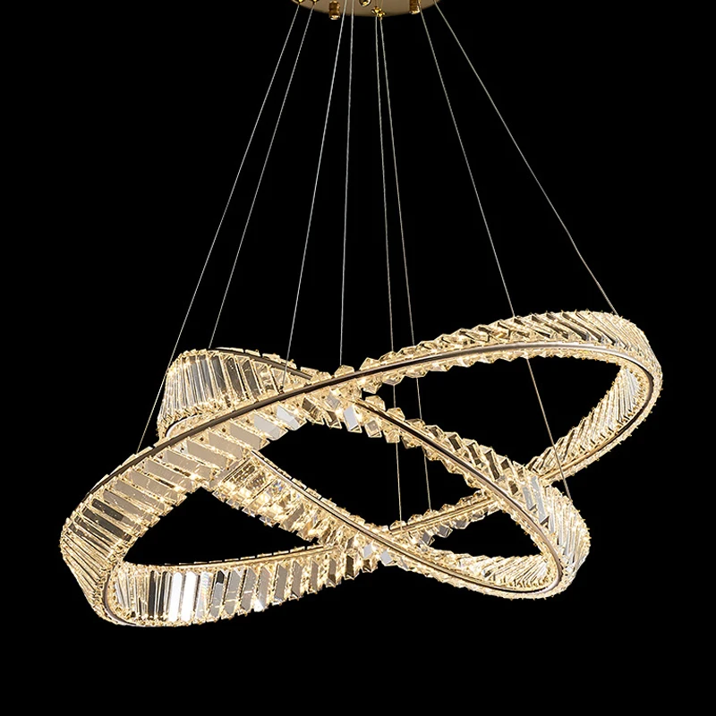 Post-modern ring crystal chandelier lighting living room LED Living room lighting E14 glossy luxury chandeliers ceiling fixtures 
Post-modern ring crystal chandelier lighting living room LED Living room lighting E14 glossy luxury chandeliers ceiling fixtures