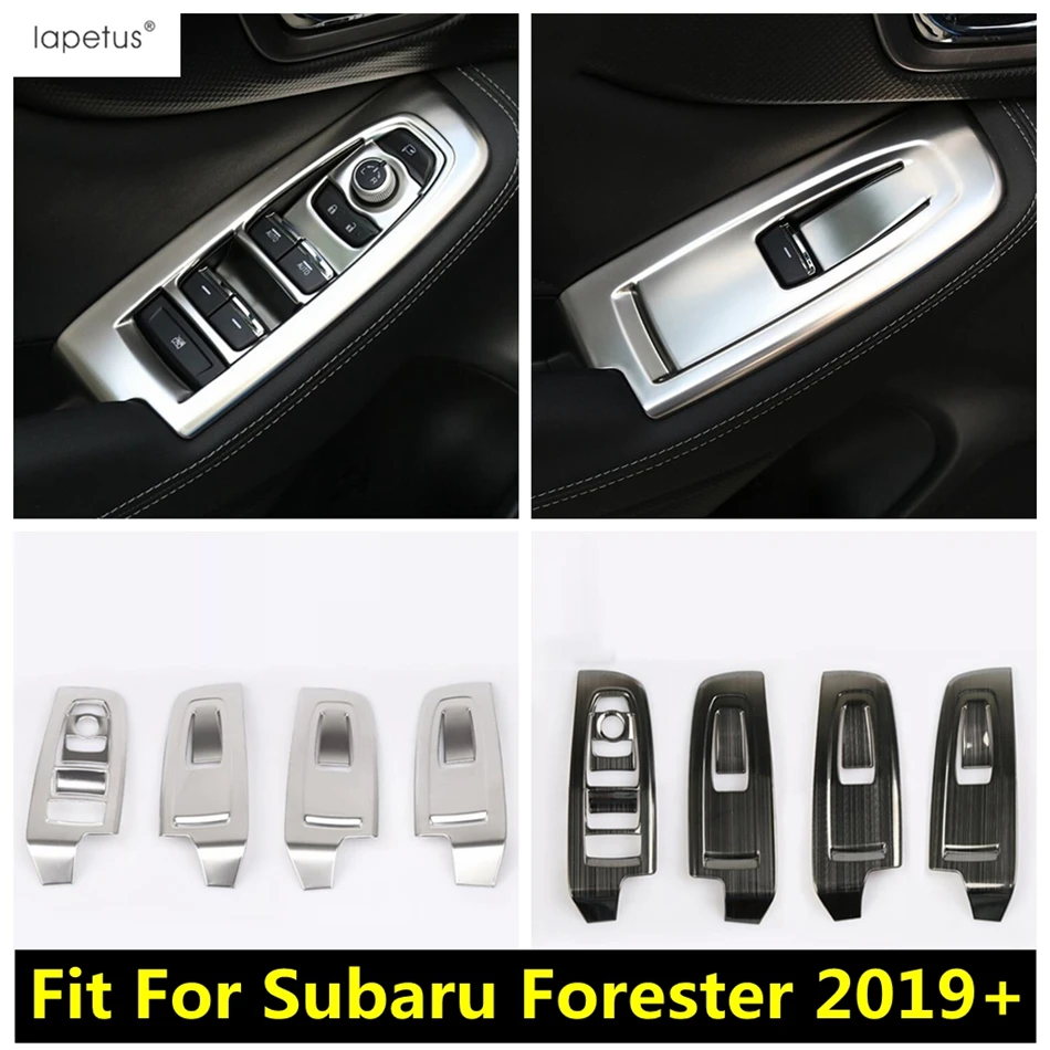 

Дверной подлокотник, кнопка Подъема Окна, панель, молдинговая крышка, отделка, аксессуары из нержавеющей стали, интерьер для Subaru Forester 2019 - 2023