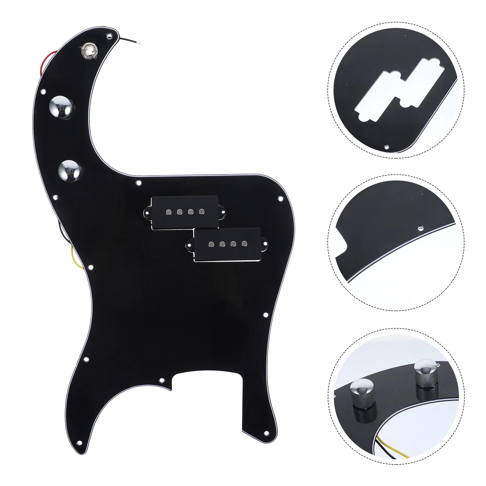 1Pc Bass Pickguard Sturdy Prewired Black Pickguard Pickup 3 Ply Prewired Loaded Pickguard Pickup Bass Parts Bass Musical
1Pc Bass Pickguard Sturdy Prewired Black Pickguard Pickup 3 Ply Prewired Loaded Pickguard Pickup Bass Parts Bass Musical