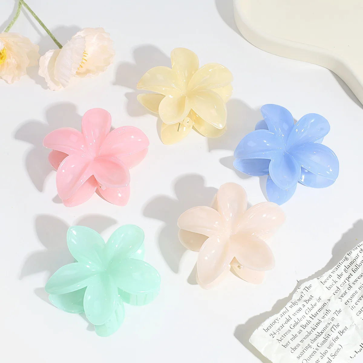 Flower Shaped Ponytail Hair Claw Women Girls Hair Clip Clamp Small Size Hair Claw Hairpin Bathing Barrettes Headwear Accessories
Flower Shaped Ponytail Hair Claw Women Girls Hair Clip Clamp Small Size Hair Claw Hairpin Bathing Barrettes Headwear Accessories
