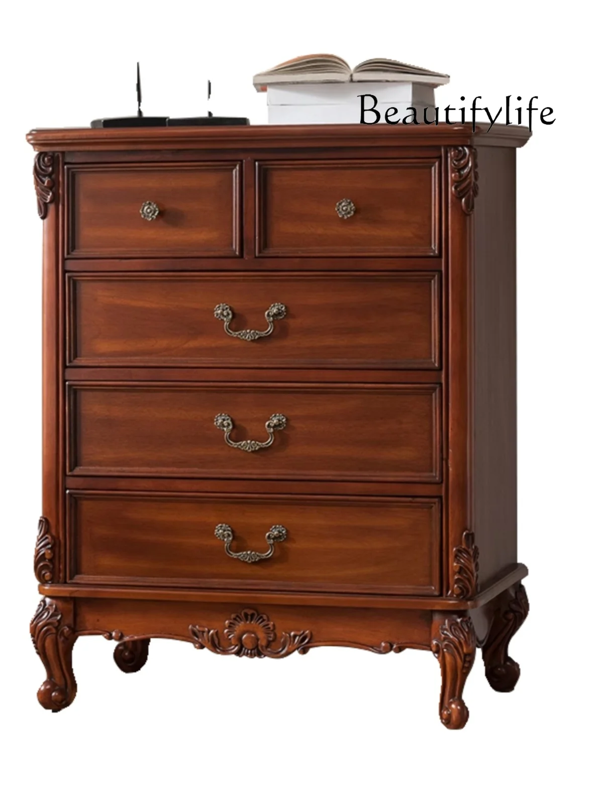 American Solid Wood Storage Cabinet Living Room Bedroom Chest of Drawer Retro Wall Curio Cabinet
American Solid Wood Storage Cabinet Living Room Bedroom Chest of Drawer Retro Wall Curio Cabinet