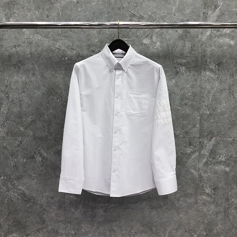 White Causal Shirts Fashion Brans Striped Long Sleeve Male Shirts Spring Regular Fit Formal Business Social Shirts
White Causal Shirts Fashion Brans Striped Long Sleeve Male Shirts Spring Regular Fit Formal Business Social Shirts
