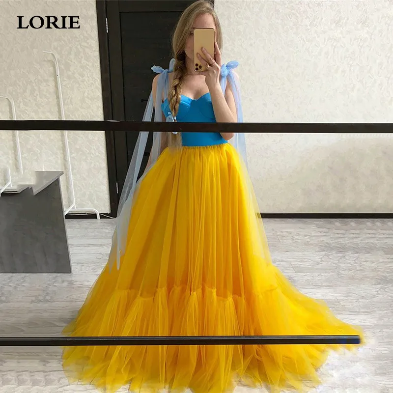 LORIE Hit Color Bow Strap Sweetheart Evening Dresses Puff Tulle Prom Gowns Corset Evening Party Dress
LORIE Hit Color Bow Strap Sweetheart Evening Dresses Puff Tulle Prom Gowns Corset Evening Party Dress