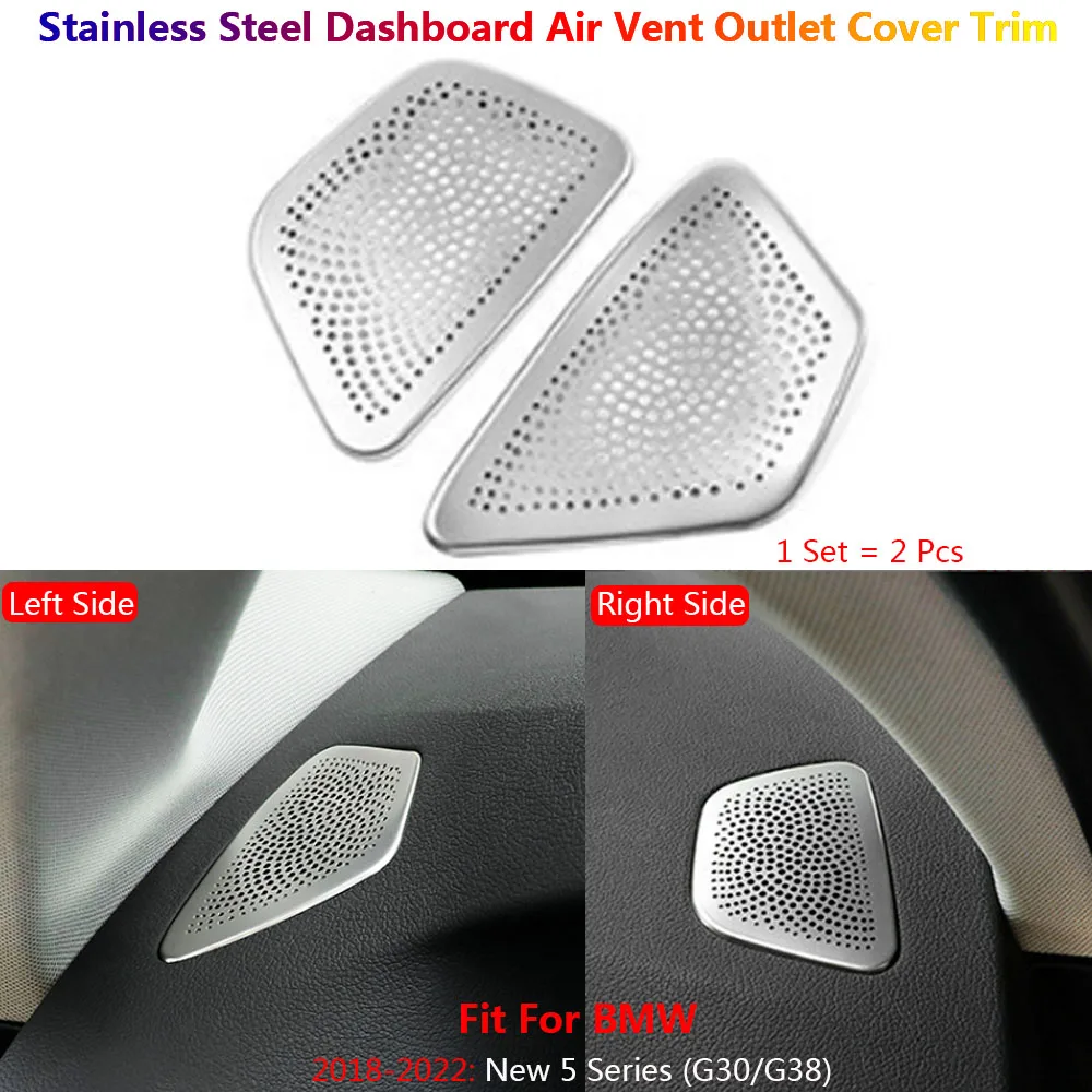 2Pcs Stainless Steel Car Dashboard Panel Speaker Stereo Cover Trim For BMW 5 G30 G31 Auto Decoration Accesorios Coche El Voiture
2Pcs Stainless Steel Car Dashboard Panel Speaker Stereo Cover Trim For BMW 5 G30 G31 Auto Decoration Accesorios Coche El Voiture