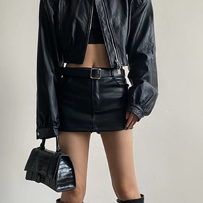2023 Genuine Leather Shorts Skirts Spring Summer New Y2K Sexy Low Waisted Wrap Buttocks A-line Locomotive Sheepskin Mini Shorts
2023 Genuine Leather Shorts Skirts Spring Summer New Y2K Sexy Low Waisted Wrap Buttocks A-line Locomotive Sheepskin Mini Shorts