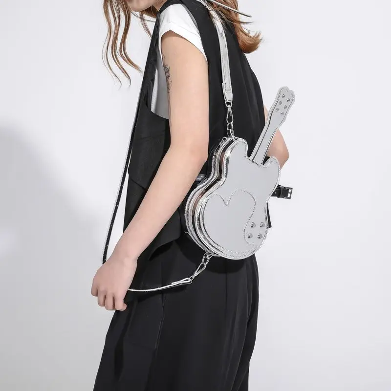 2024 Fashion Chic PU Violin Shape Shoulder Bag Women Y2k Punk High Street Zipper Crossbody Bag Streetwear Purse Wallet Handbags
2024 Fashion Chic PU Violin Shape Shoulder Bag Women Y2k Punk High Street Zipper Crossbody Bag Streetwear Purse Wallet Handbags