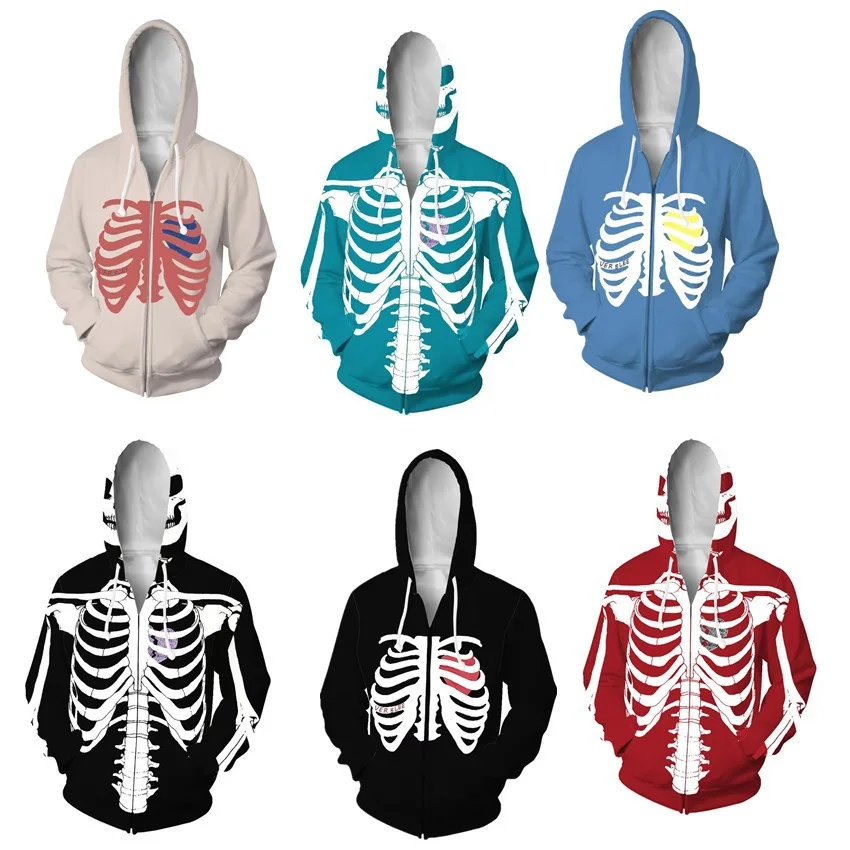 Fall 2023 Hot Style Simple Custom Skeleton Anime Foodie 3D Digital Print Zipper Loose Fashion Cool Men Essentials Sweatshirts
Fall 2023 Hot Style Simple Custom Skeleton Anime Foodie 3D Digital Print Zipper Loose Fashion Cool Men Essentials Sweatshirts