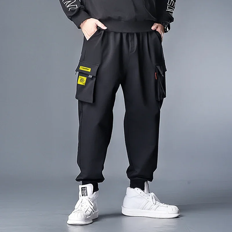 

7XL Plus Size Pant Men Joggers Sweatpants Baggy Cargo Pants Streetwear Trousers Elastic Waist Male Loose Plus Size HX608