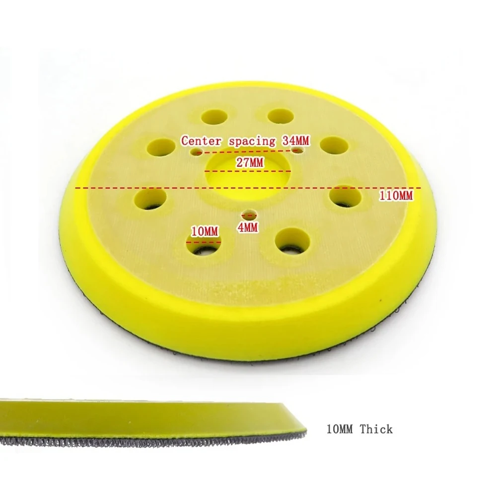 High Quality Rubber Backing Pad Sanding Rubber 5 Inch / 125mm 8 Holes 3 Nails Fits Power Sander For Electric Grinder
High Quality Rubber Backing Pad Sanding Rubber 5 Inch / 125mm 8 Holes 3 Nails Fits Power Sander For Electric Grinder