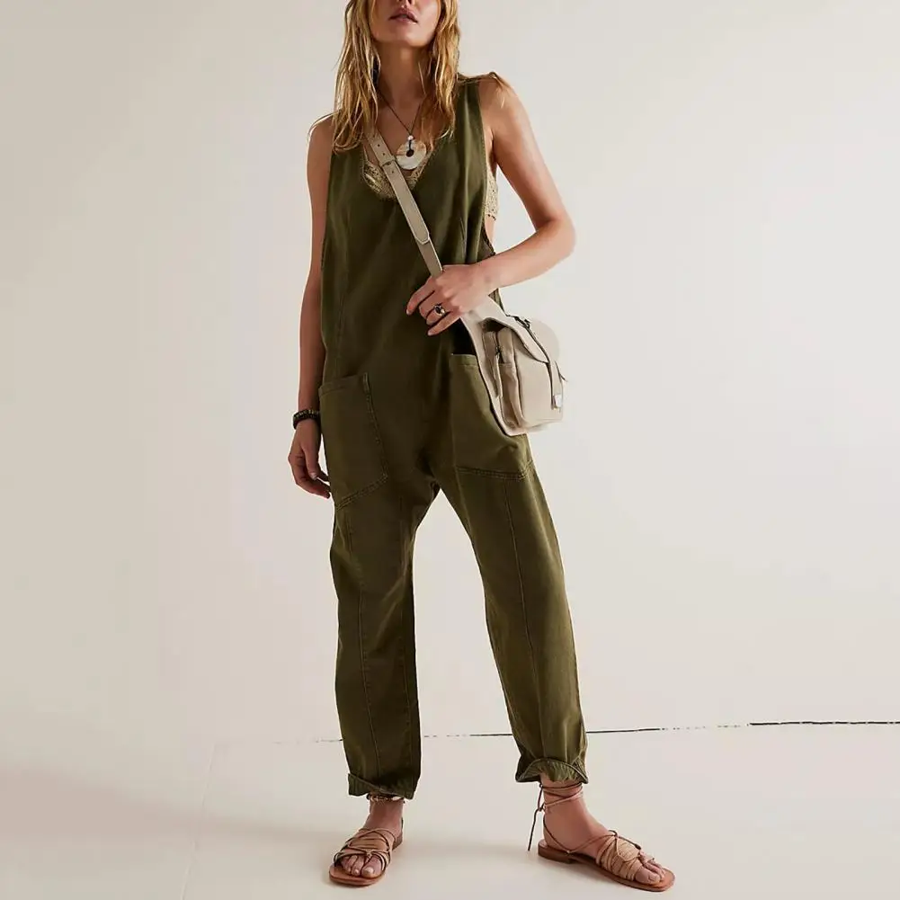 Adjustable Straps Low Back Jumpsuit Women Casual Jumpsuit Relaxed Fit Women's Denim Bib Overalls with Adjustable for Casual
Adjustable Straps Low Back Jumpsuit Women Casual Jumpsuit Relaxed Fit Women's Denim Bib Overalls with Adjustable for Casual
