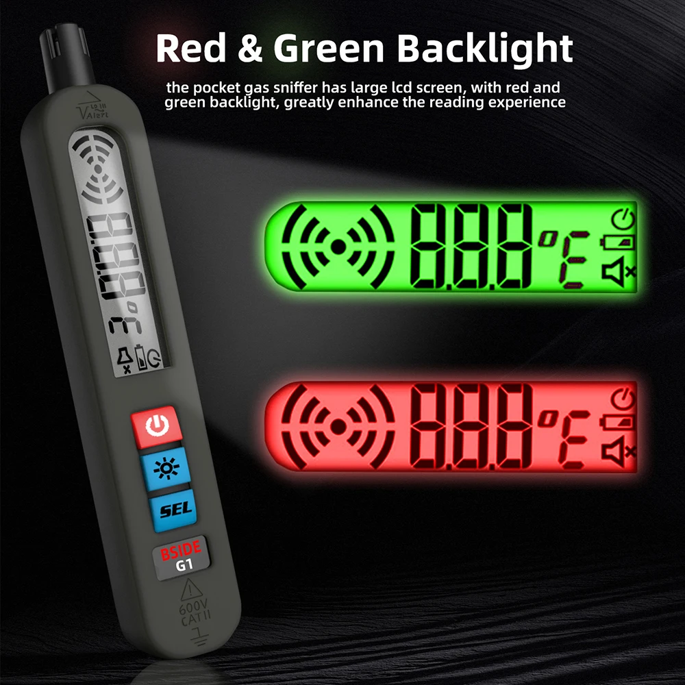 BSIDE G1 Gas Leak Detector Combustible Natural Co2 Flammable Alcohol LPG Methane Analyzer Rechargeable Buzzer PPM LEL Tester
BSIDE G1 Gas Leak Detector Combustible Natural Co2 Flammable Alcohol LPG Methane Analyzer Rechargeable Buzzer PPM LEL Tester