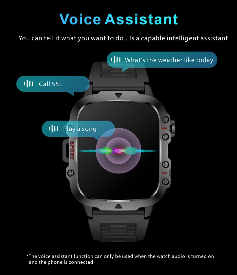2026 New Rugged Military Smart Watches Men Bluetooth Call Health Monitoring AI Voice Sport Waterproof Smartwatch For Android Men 2026 New Rugged Military Smart Watches Men Bluetooth Call Health Monitoring AI Voice Sport Waterproof Smartwatch For Android Men
