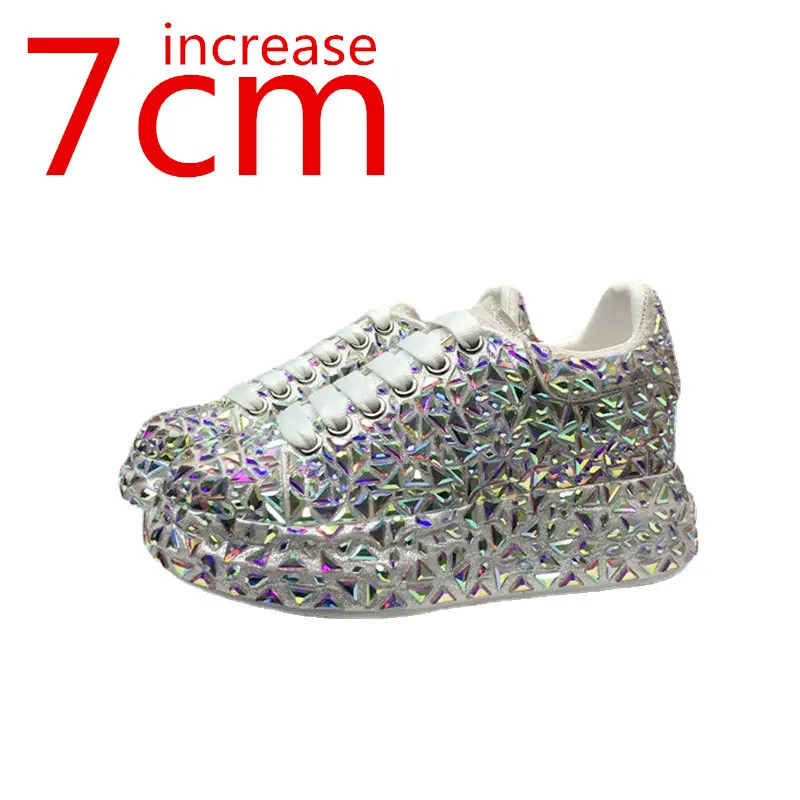 Повседневные туфли в европейском стиле с инкрустацией стразами, новинка весны, стильная женская обувь на толстой подошве, Уличная обувь для папы с увеличенной высотой 7 см
Повседневные туфли в европейском стиле с инкрустацией стразами, новинка весны, стильная женская обувь на толстой подошве, Уличная обувь для папы с увеличенной высотой 7 см