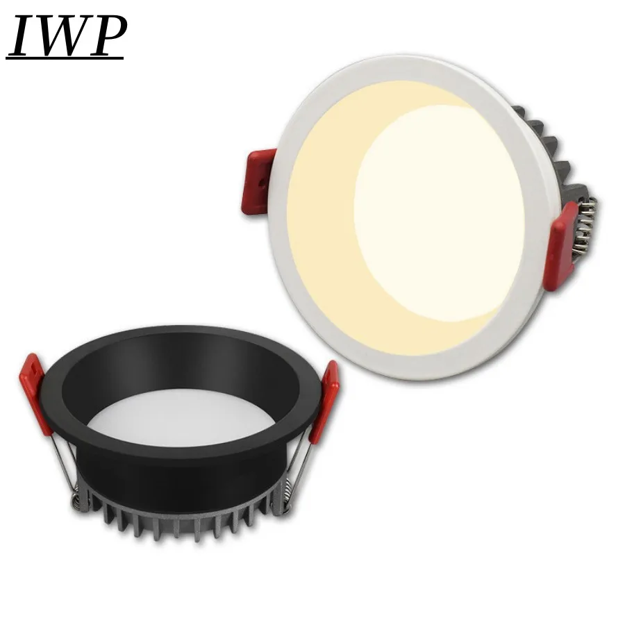 

Anti Glare Dimmable Recessed Downlight Lamp 5W7W10W12W15W18W20W24W Led Spot Light 220V/110V Ceiling Round Pane for Home Lighting