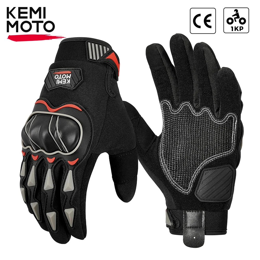 

Summer Motorcycle Gloves CE 1KP Riding Gloves Hard Knuckle Touchscreen Motorbike Tactical Gloves For Dirt Bike Motocross ATV UTV