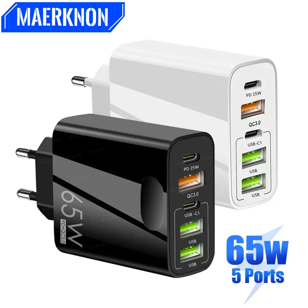 Acgicea 65W PD USB Type C Charger Quick Charge 3.0 5 Port Phone Charger Adapter For iPhone12 13 Pro Max Samsung Xiaomi 11 Huawei
Acgicea 65W PD USB Type C Charger Quick Charge 3.0 5 Port Phone Charger Adapter For iPhone12 13 Pro Max Samsung Xiaomi 11 Huawei