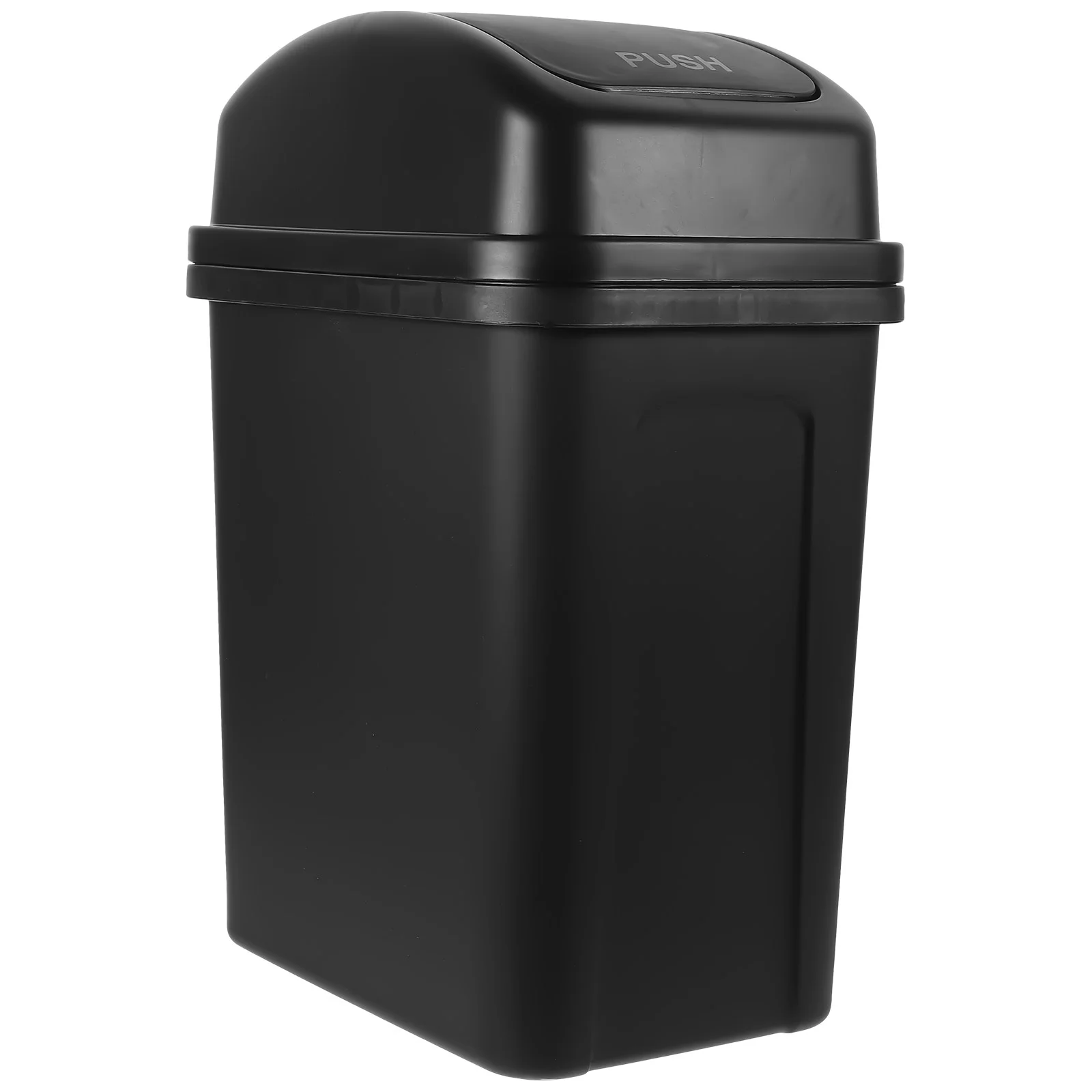 

Small Trash Can Lid 1.8 Gallon Thicken Plastic Garbage Can Slim Waste Bin Compact Rubbish Container Bucket Bathroom Kitchen