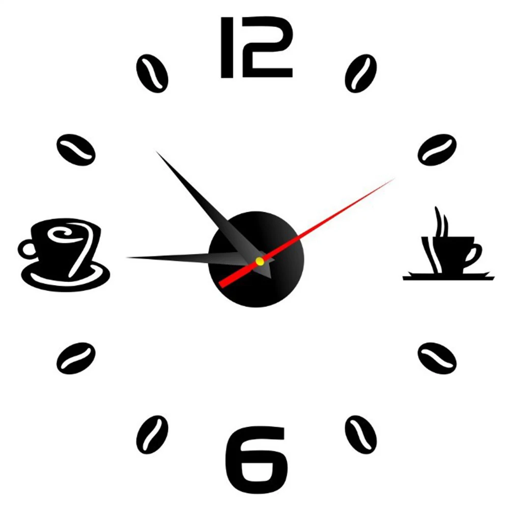 3D Wall Clock European Acrylic Wall Sticker Home Decoration Office Living Room Quartz Needle Coffee Cups Kitchen Wall Art Decor
3D Wall Clock European Acrylic Wall Sticker Home Decoration Office Living Room Quartz Needle Coffee Cups Kitchen Wall Art Decor