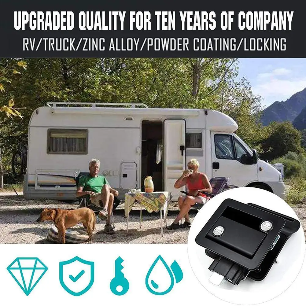 RV Travel Trailer Entry Door Lock Camper Door Latch Handle With Keys RV Door Lock Replacement For RV/Camper/Trailer K3D3
RV Travel Trailer Entry Door Lock Camper Door Latch Handle With Keys RV Door Lock Replacement For RV/Camper/Trailer K3D3