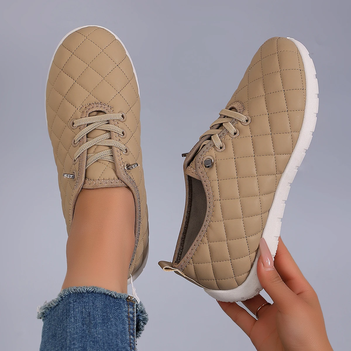 أحذية رياضية نسائية جديدة للربيع، عصرية، قابلة للتنفس، خفيفة الوزن، مضادة للانزلاق، مقاومة للتآكل، أحذية رياضية كاجوال، أحذية مسطحة أحذية رياضية نسائية جديدة للربيع، عصرية، قابلة للتنفس، خفيفة الوزن، مضادة للانزلاق، مقاومة للتآكل، أحذية رياضية كاجوال، أحذية مسطحة