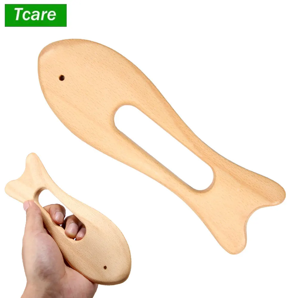 

Beech Wood Therapy Gua Sha Massage Tools, Lymphatic Drainage Tool Scraping Board, Guasha Tool for Body Shaping Neck Back Scraper