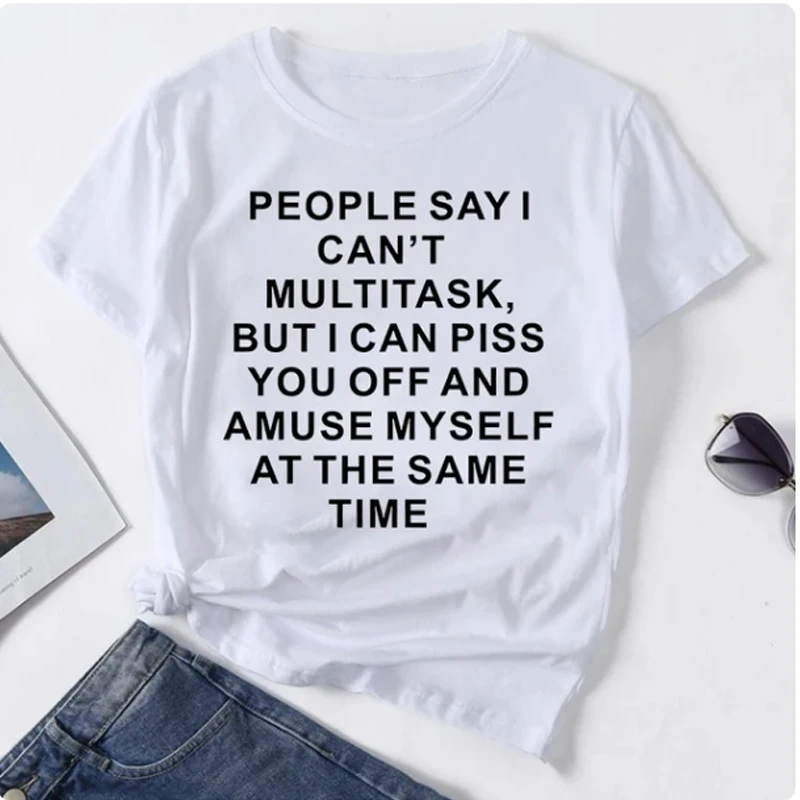 Women Men T Shirts,"Piss You Off" Letter Print Tee Shirt, Funny Shirts for Fashion Summer T-Shirt Casual Ladies Tops
Women Men T Shirts,"Piss You Off" Letter Print Tee Shirt, Funny Shirts for Fashion Summer T-Shirt Casual Ladies Tops