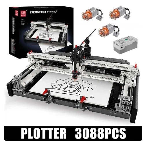 Строительный блок Mould King 13181, конструктор MOC APP, программируемый плоттер, модель в сборе, стебель, кирпичи, игрушки для детей, рождественский подарок
Строительный блок Mould King 13181, конструктор MOC APP, программируемый плоттер, модель в сборе, стебель, кирпичи, игрушки для детей, рождественский подарок