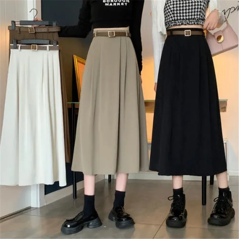 Long Skirt Brown 2022 Summer Korean Fashion High Waist Black Midi Skirt Women Elegant A Line Girls Pleated Skirts Gray Spring
Long Skirt Brown 2022 Summer Korean Fashion High Waist Black Midi Skirt Women Elegant A Line Girls Pleated Skirts Gray Spring