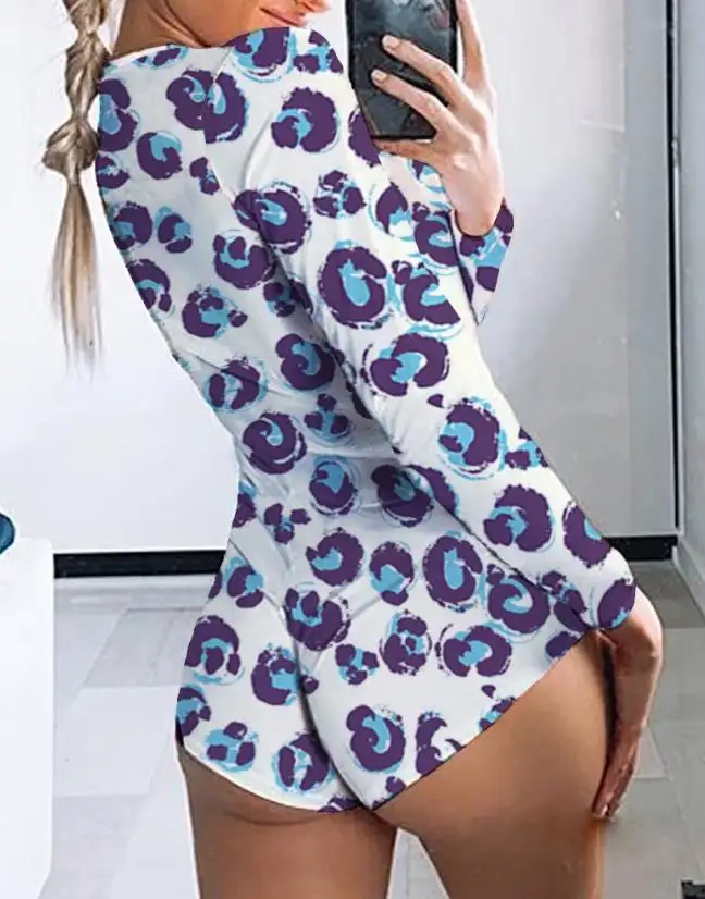 Women's Romper Slim Fit Romper 2023 New Leopard Print Long Sleeve Onesie Romper Low Cut Skinny Home Romper Women's Clothing
Women's Romper Slim Fit Romper 2023 New Leopard Print Long Sleeve Onesie Romper Low Cut Skinny Home Romper Women's Clothing