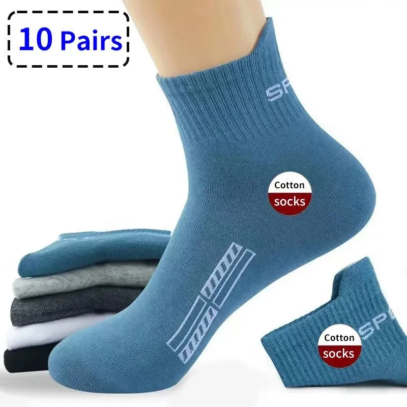 

10 Pairs High Quality Lot Man socks Casual Breathable Socks men Cotton Socks Run Sports Socks Men gift Sokken Large size38-45