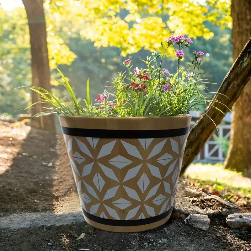 Barrel Planter Wood Barrel Planter Indoor/Outdoor Flower Pot Large Garden Container BoxWooden Planter Box Garden Yard Flower Suc
Barrel Planter Wood Barrel Planter Indoor/Outdoor Flower Pot Large Garden Container BoxWooden Planter Box Garden Yard Flower Suc