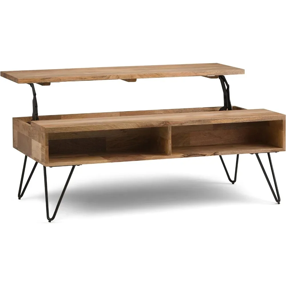 Coffee Table, SOLID MANGO WOOD and Metal 48 Inch Wide Rectangle Industrial Lift Top Coffees Tables in Natural, Coffee Table
Coffee Table, SOLID MANGO WOOD and Metal 48 Inch Wide Rectangle Industrial Lift Top Coffees Tables in Natural, Coffee Table