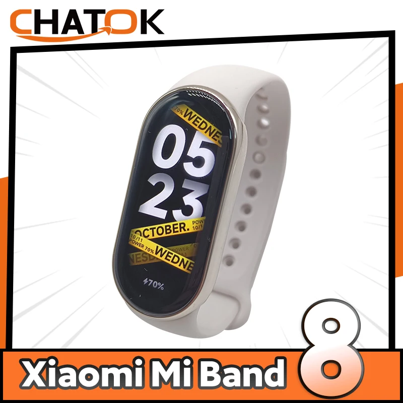 

Original Xiaomi Mi Band 8 Smartband AMOLED Screen Fitness Smart Bracelet Miband 8 Blood Oxygen Tracker Heart Rate Monitor Miband