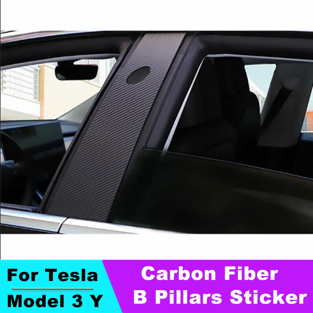 Carbon Fiber Car Window B Pillars Stickers Wrap Kit For Tesla Model 3 Model Y 2017-2023 Car Sticker Protector Accessories
Carbon Fiber Car Window B Pillars Stickers Wrap Kit For Tesla Model 3 Model Y 2017-2023 Car Sticker Protector Accessories