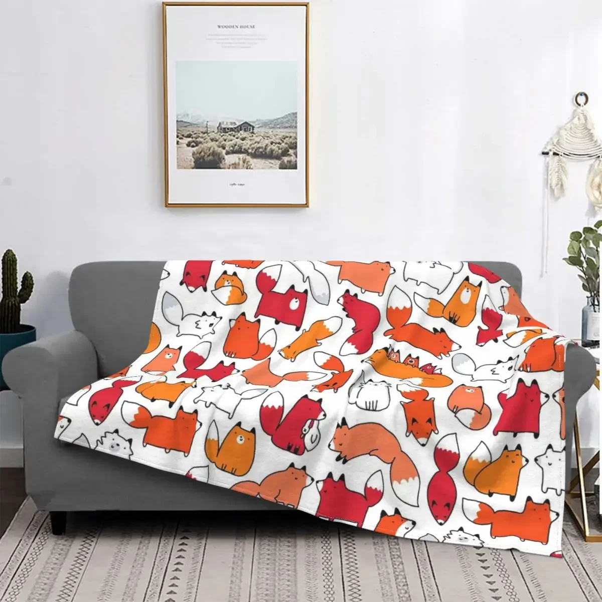 Fox Pattern Blankets Fleece Winter Animal Cute Multi-function Soft Throw Blankets for Bed Car Bedspreads
Fox Pattern Blankets Fleece Winter Animal Cute Multi-function Soft Throw Blankets for Bed Car Bedspreads