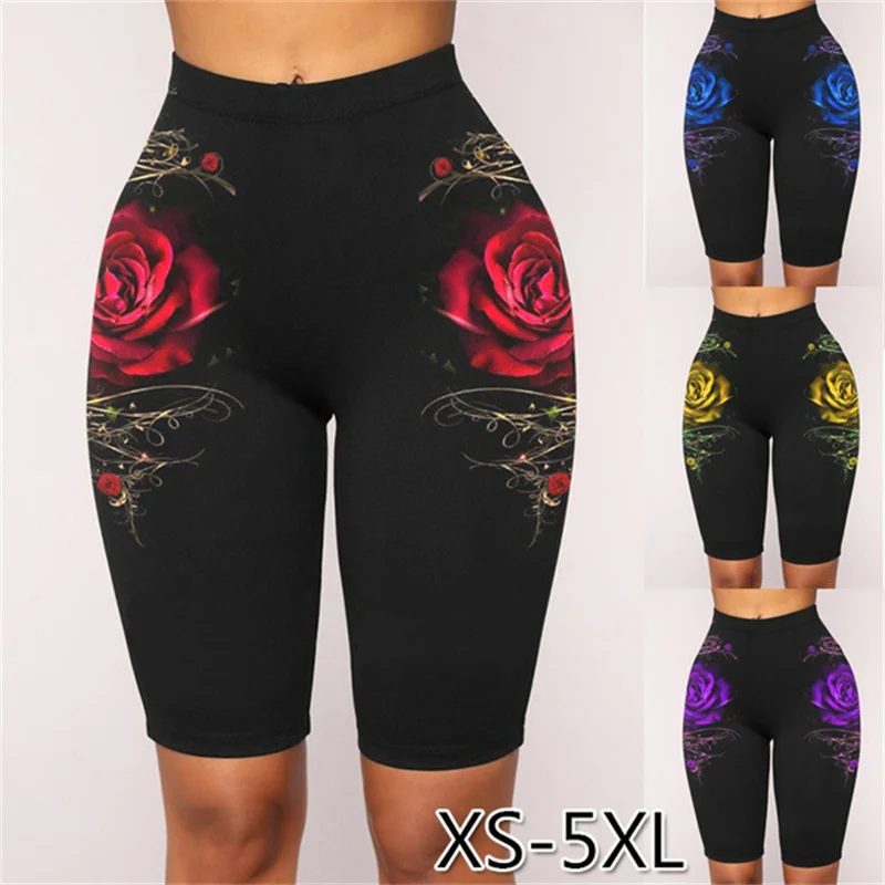 2023 Summer Women Clothes XS-5XL Fashion Casual Rose Printed Leggings Shorts High Elastic Waist Sports Yoga Pants Plus Size
2023 Summer Women Clothes XS-5XL Fashion Casual Rose Printed Leggings Shorts High Elastic Waist Sports Yoga Pants Plus Size