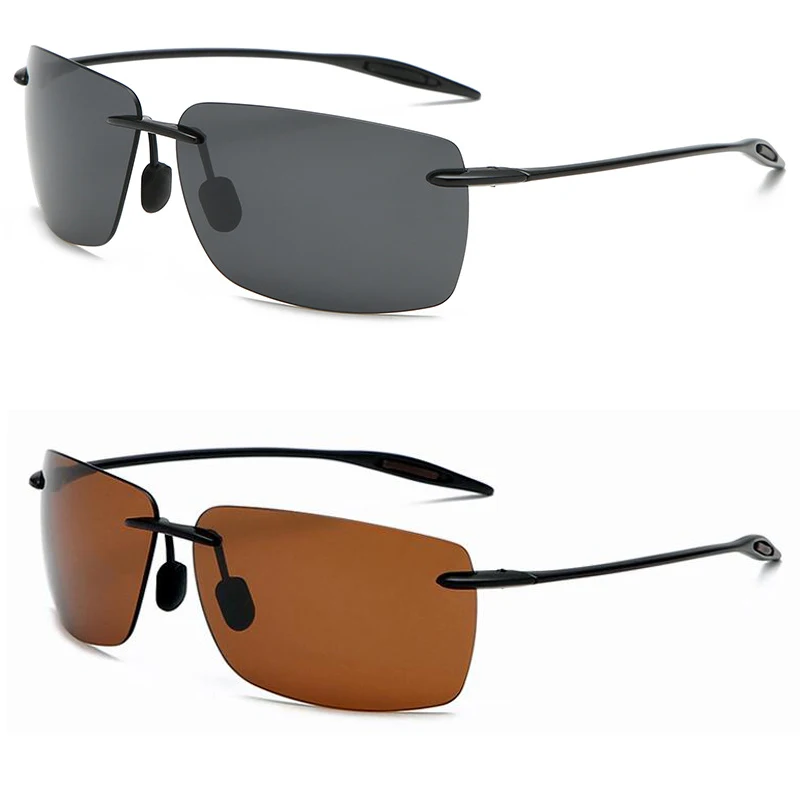 Polarized Classic Sports Rimless Sunglasses Men Orange Male Driving Rectangle Ultralight Frame Sun Glasses UV400 CH8001-A
Polarized Classic Sports Rimless Sunglasses Men Orange Male Driving Rectangle Ultralight Frame Sun Glasses UV400 CH8001-A
