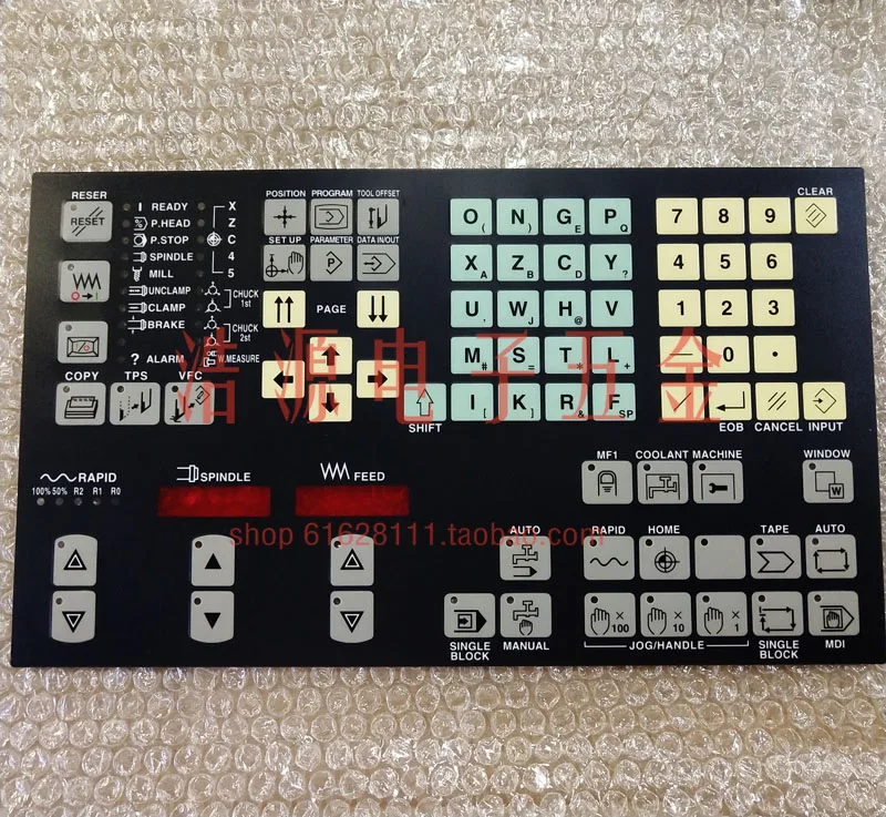 Для обрабатывающего центра Doosan VM50, панель управления, кнопка, пленка 498*208 мм 
Для обрабатывающего центра Doosan VM50, панель управления, кнопка, пленка 498*208 мм