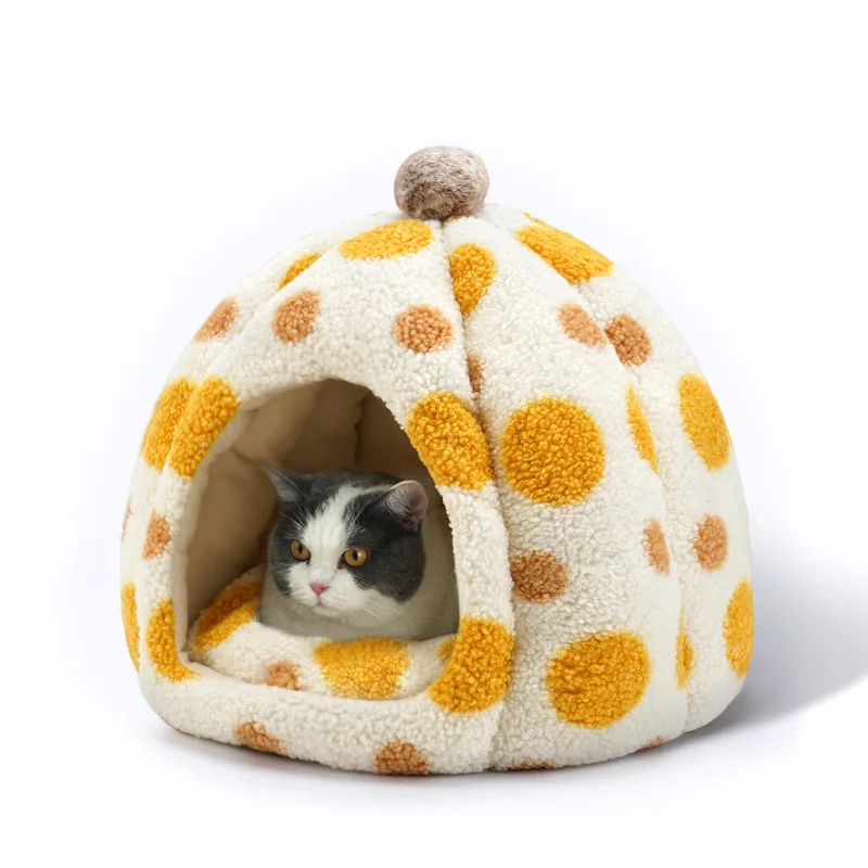 Cute Pet Cat Nest Winter Cat Tent Indoor Round Dog Bed for Small Dog Thicken Plush Puppy House Dog Kennel Kitten Cat Villa
Cute Pet Cat Nest Winter Cat Tent Indoor Round Dog Bed for Small Dog Thicken Plush Puppy House Dog Kennel Kitten Cat Villa