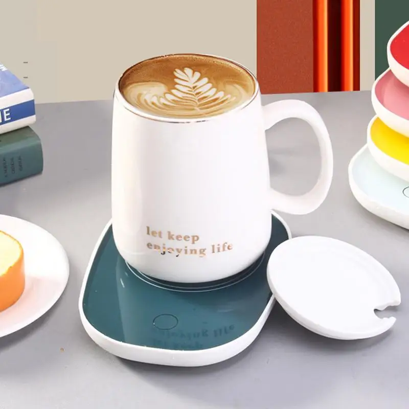 

Coffee Cup Heater Mug Warmer USB Heating Pad Electic Milk Tea Water Thermostatic Coasters Cup Warmer For Home Office Desk 16W