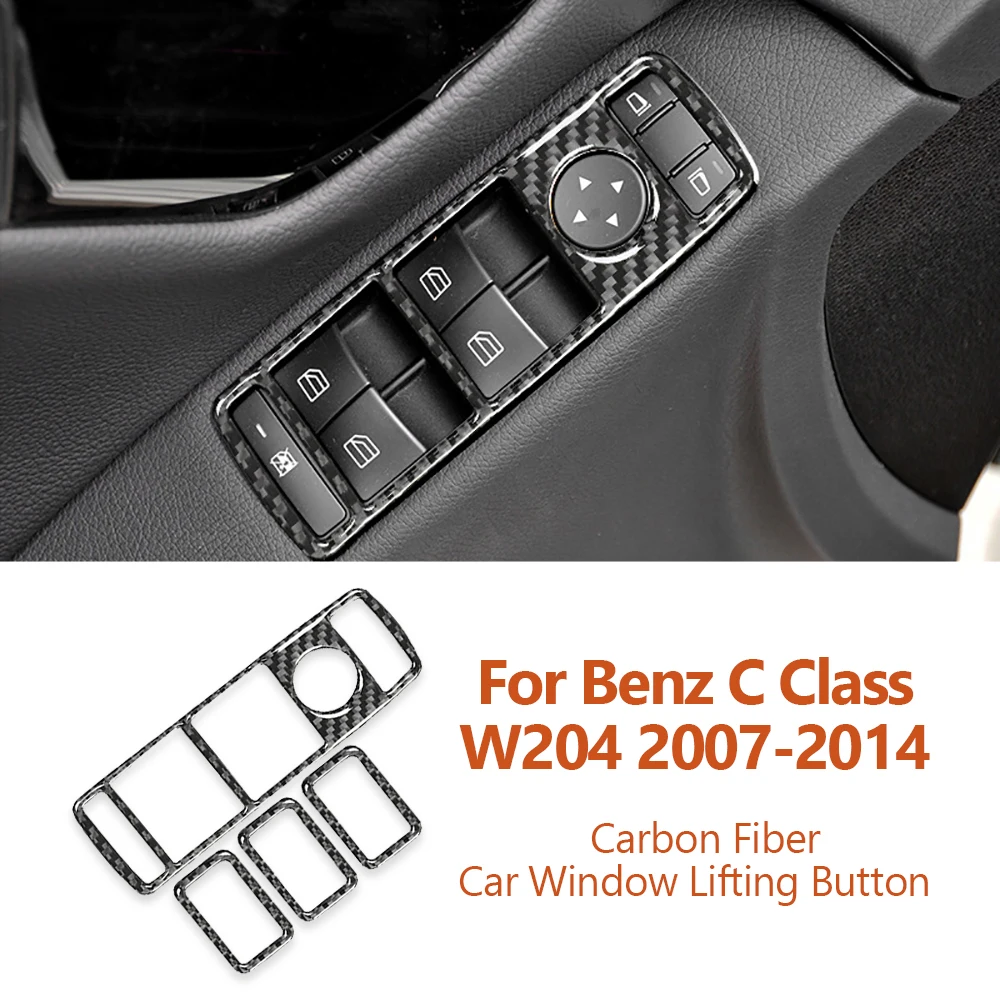 For Mercedes Benz C Class W204 2007-2014 Carbon Fiber Car Window Lifting Button Frame Decorative Sticker Car-Styling Accessories
For Mercedes Benz C Class W204 2007-2014 Carbon Fiber Car Window Lifting Button Frame Decorative Sticker Car-Styling Accessories