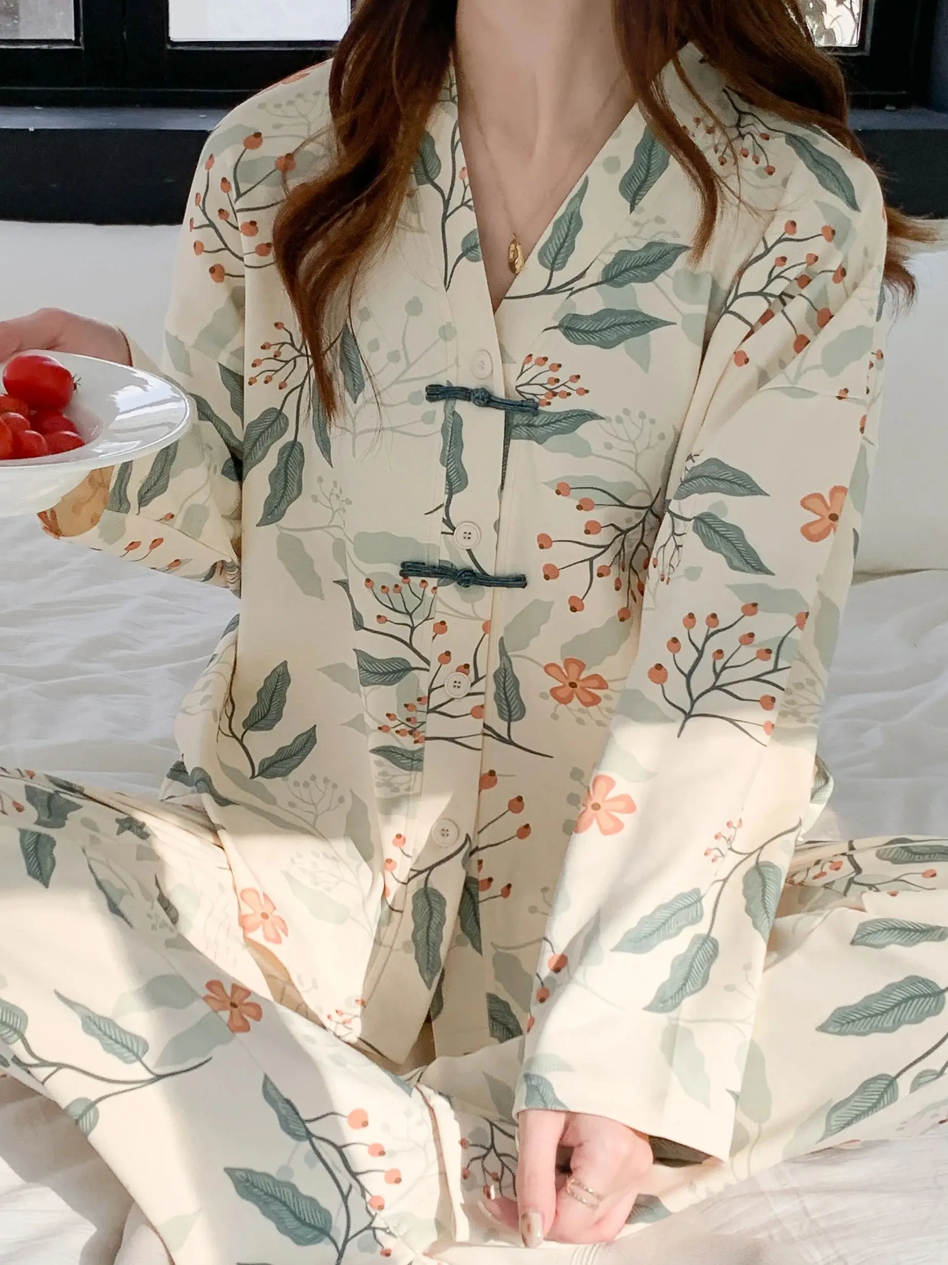 

Ladies Night Pijamas For Girls With Pockets Sleep Lounge Nightwear Sleepwear Pajama Set Print Pajamas Comfy Cozy Cotton Woman