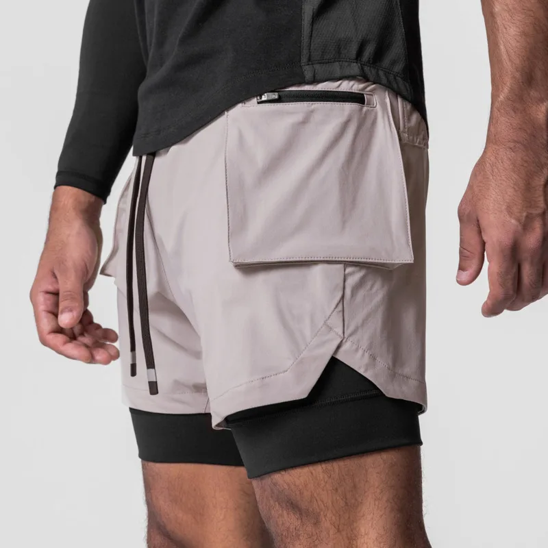 Men outdoor sports Running Shorts Double layer short pants for Sport Training gym Bodybuilding ice silk shorts 
Men outdoor sports Running Shorts Double layer short pants for Sport Training gym Bodybuilding ice silk shorts