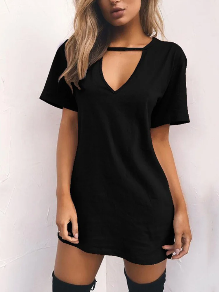 Sexy Elegant Dress Wrap Deep V Neck Cut Out Loose Dress Women Solid Color Short Sleeve Mini Dress Club Party Vestidos
Sexy Elegant Dress Wrap Deep V Neck Cut Out Loose Dress Women Solid Color Short Sleeve Mini Dress Club Party Vestidos