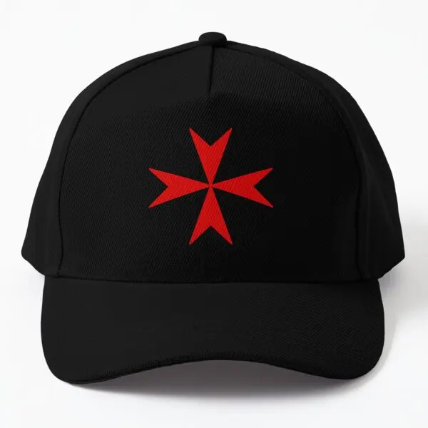 

The Cross Of Malta Ii Red Baseball Cap Hat Hip Hop Solid Color Boys Sport Casual Snapback Sun Spring Czapka Bonnet Women